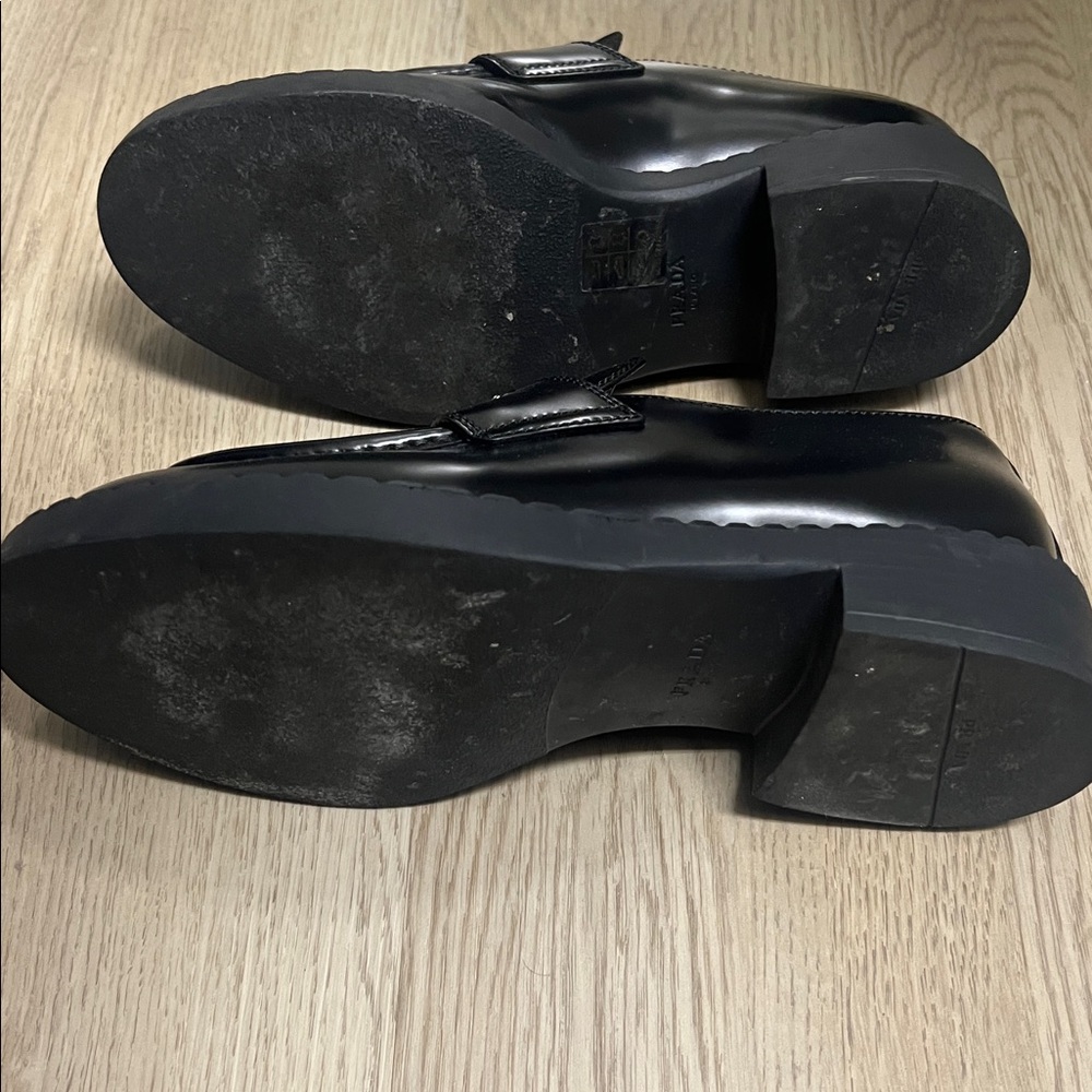 Prada women’s  Black Slip-On Loafers - Picture 3 of 6